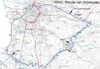 RVA grondplan met kilometeraanduidingen